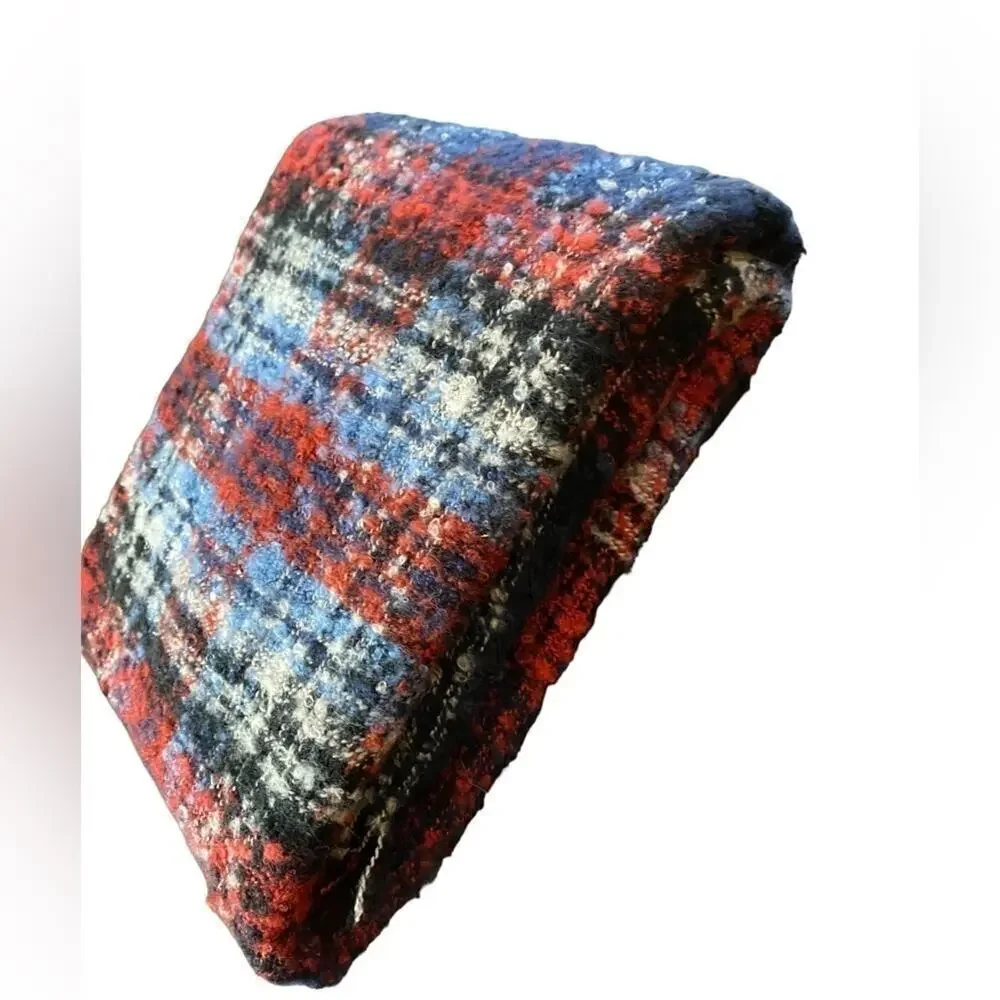 Tartan Plaid Scarf Red/White/Blue Women’s One Size